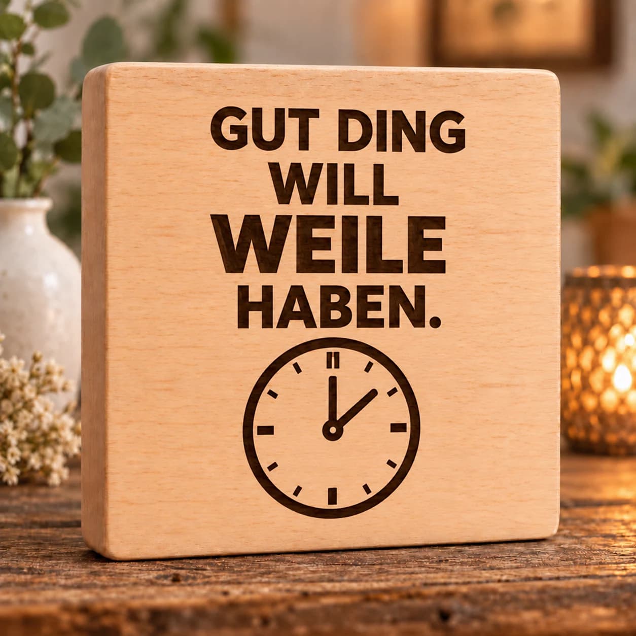 Brandblock Gut Ding will Weile haben